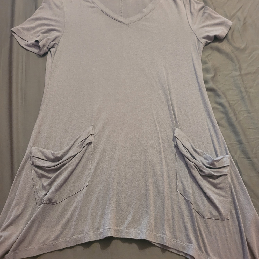 Green V-Neck Women's Top
